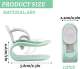 24 stuks dekbedovertrekclips, dekbedovertrekclips, bedlakenhouders, voorkomt bunching en shifting, gebruikt voor beddengoed, gordijnen, sokken en kleding (groen)