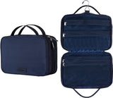 Toilettas voor mannen en vrouwen, hangende toilettas, waterdichte make-uptas voor op reis, BT03-marineblauw