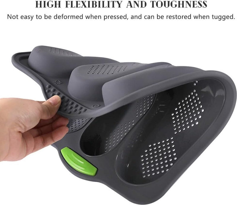 1 stuk siliconen bakvorm stokbrood bakvorm stokbrood bakvorm stokbrood bakvorm lange stokbroodvorm met drie sleuven voor bakken doe-het-zelf (grijs)