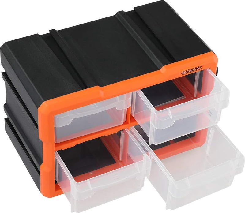 Opbergdoos voor kleine onderdelen, uitbreidbaar, 8 vakken, sorteerbox voor kleine onderdelen, opbergdoos, werkplaats