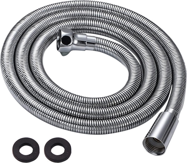 doucheslang, 1,5 m, van roestvrij staal, upgrade, flexibele doucheslang met afdichtingen voor handdouche, interface van messing