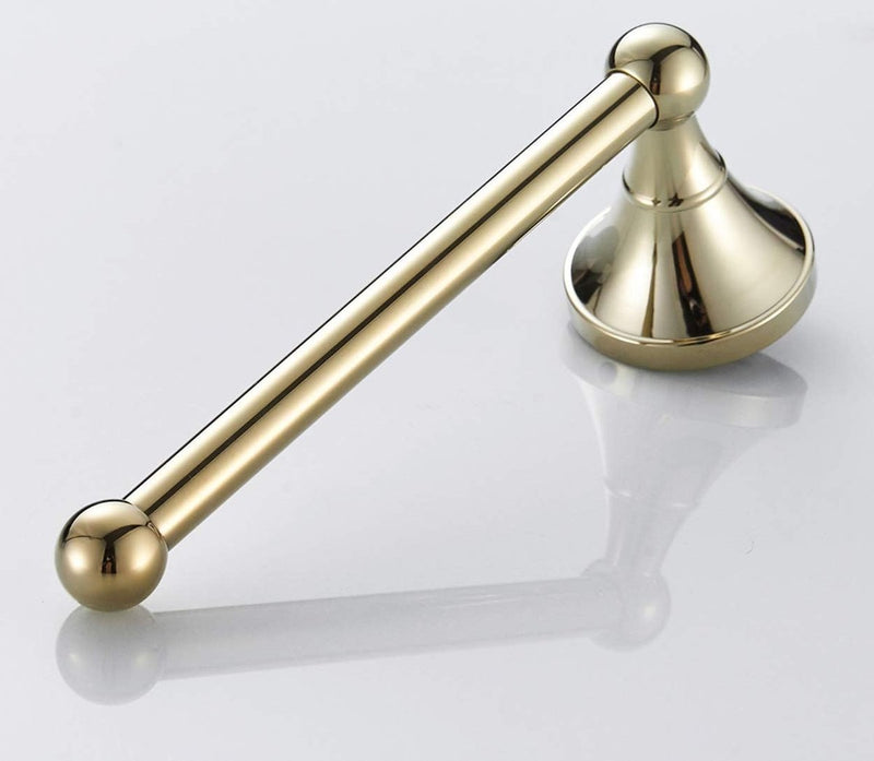 Toiletrolhouder zonder deksel Messing Badkamer Toiletrolhouder Wandmontage Gepolijst Goud