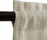 Vitrage, linnenlook, bistrogordijn, bruin gordijn, raamgordijn, gaas, paar, sjaals, vitrage, raamgordijn voor keuken, woonkamer, landhuis, set van 2, 90 x 115 H (cm) taupe