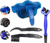 Kettingreiniger fietsketting, fietskettingreiniger, fietskettingreiniger, kettingborstel, reinigingsborstel, gereedschap in set voor kettingen, snel schoon