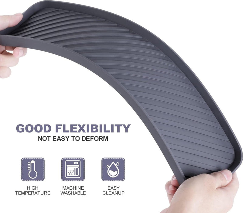 Siliconen bakje, 40 cm spoelbakorganizer, cosmeticabakje, keuken, badkamerorganizer, droogmat, siliconen spoelbakorganizer, siliconen sponshouder