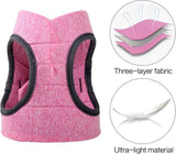Cat Harness and Leash, Ultra-Light, Escape-Proof, Adjustable, Soft Mesh Fabric, Padded, Running Vest, Jacket for Kittens, Pets, Puppies, m, Pink