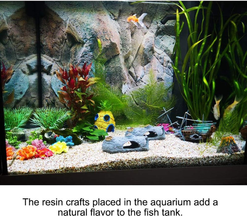 Liggende boomstam als aquariumdecoratie, hars grot aquarium decoratie, ornamenten ideaal voor kleine garnalen vis