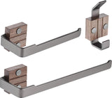 Badkameraccessoireset - Handdoekstang/Bar + Toiletrolhouder/Tissuehouder + Handdoekhaak Wandmontage