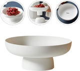 2 stuks fruitschaal met voet, fruitschaal met voet, snoep, serveerdienblad, fruitmandhouder van kunststof, fruitman