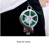 Tuindraad, 200 m, binddraad, plantendraad met afsnijapparaat, bloemdraad, groen, voor planten, binddraad, met kunststof ommantelde draad, groen, voor plantensteun