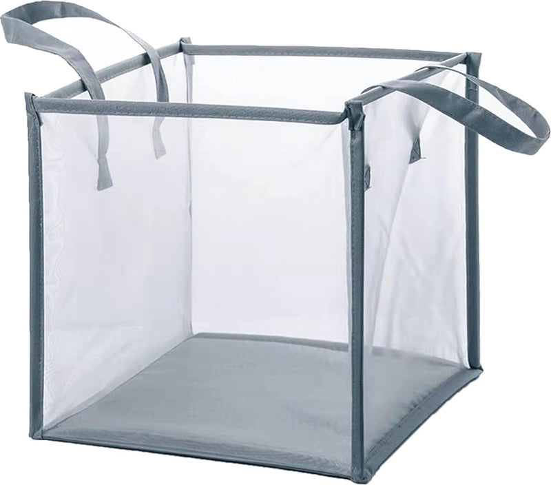 Wasmand, opvouwbare wasmand, waskist, wasbox, mandenopslag, wassorteerder, pop-up wasmand, speelgoedorganisator voor kinderen, opbergtas met handvat (klein)