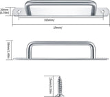 2 stuks schuifdeurgrepen, roestvrij stalen deurgrepen, schuurdeurgrepen, schuifdeurgreep met plaat, tuindeurgrepen voor kast, schuurdeuren, schuifdeurgrepen