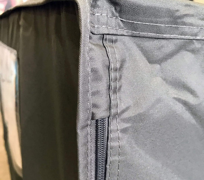 Roosterbox hoes 125x85x50cm grijze beschermkap afdekzeil stofbescherming palletmeubel