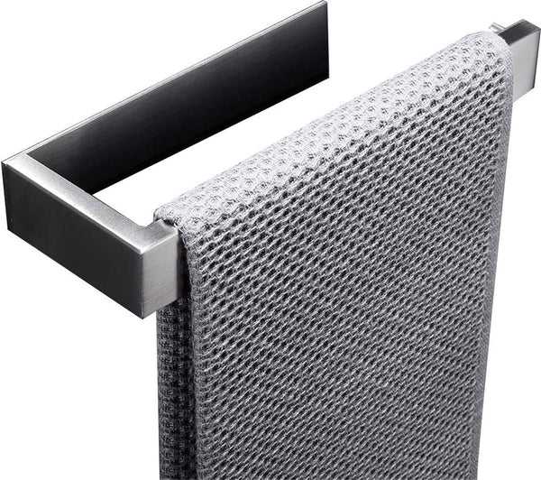 Handdoekring SUS 304 roestvrij staal geborsteld zilver Handdoekhouder Wandmontage Zelfklevend (geen boren)