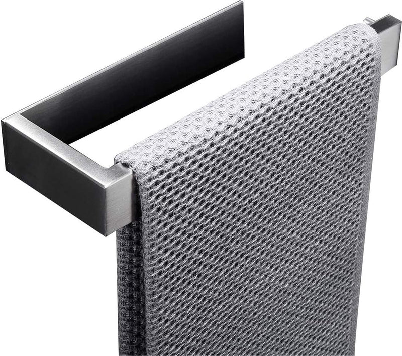 Handdoekring SUS 304 roestvrij staal geborsteld zilver Handdoekhouder Wandmontage Zelfklevend (geen boren)