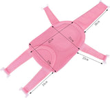 Babybadmat, badzitje voor baby's, babybadmat, met mesh, verstelbaar, antislip met veiligheidsgordel, babybadmat, babybadmat, babybadmat voor pasgeborenen peuters