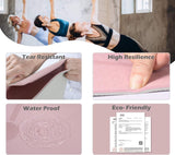 Yogamat antislip gymnastiekmat TPE fitnessmat voor yoga Oefenmat met draagriem sportmat 183 cm x 61 cm x 0,6/0,8 cm