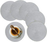 Placemats, rond, 6 stuks