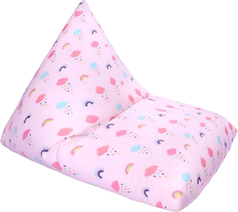 Bed Kinderen Piramidevorm Comfortabel Peuter Zacht Kindveilig Speelkamer Zitzak (Regenboog)