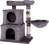 Krabpaal, klimboom, kattenkrabpaal, kattenboom, hoogte 70 cm, donkergrijs