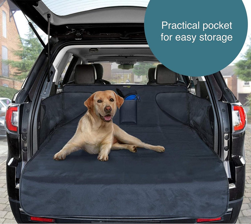 Kofferbakdeken voor honden XXL, kofferbakbescherming voor elke auto, antislip coating, robuuste hondendeken met zijbescherming, 185 x 105 x 36 cm