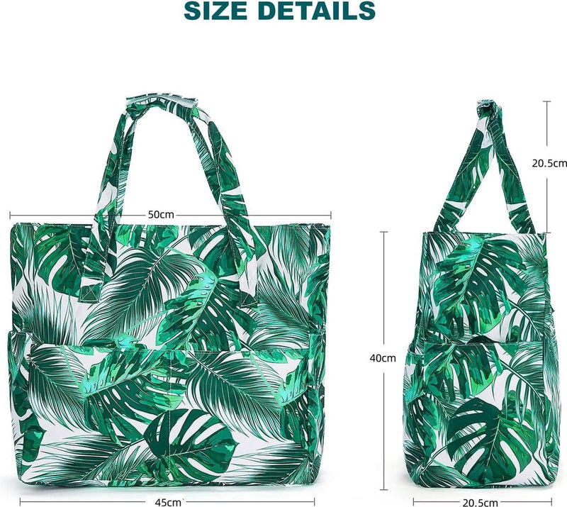 Strandtas damesschoudertas waterdicht zanddicht lichtgewicht strandtas zwembadreistas met ritssluiting