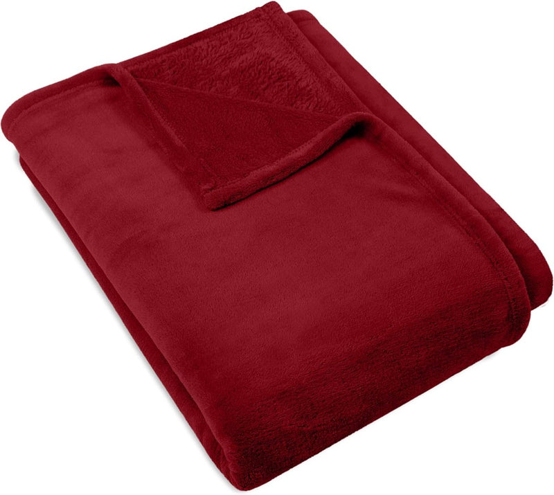 Deken Extra Knuffelig en Pluizig Ca. 150 x 200 cm Bourgondië