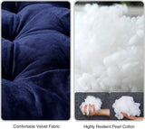 XL matras voor campingbed, zacht comfortabel katoen dik slaapmatras pad, dik marineblauw