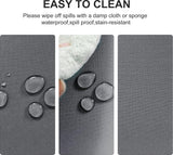 Lichtgrijs tafelkleed, vlekbescherming, wasbaar, tafellinnen, waterdicht tafelkleed voor eetkamer, tuin, feest, bruiloften of huishouden, 140 x 200 cm