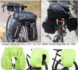 Regenhoes voor regenhoes fietsmand fietstas bagagedrager 100L waterdicht zwart