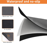 Koffiezetapparaat afdruipmat, 40 x 50 cm, sneldrogende afdruipmat voor serviesrek, keuken, koffiezetapparaat, badkamer, toonbank, bar (grijs)