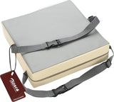 Zitverhoging voor baby's, draagbaar zitkussen, design voor kinderen (grijs/beige)