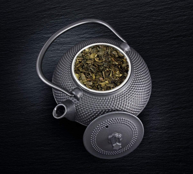 Theepot gietijzer 1,5L Asia Japan Style theezeef, theepot, zwart