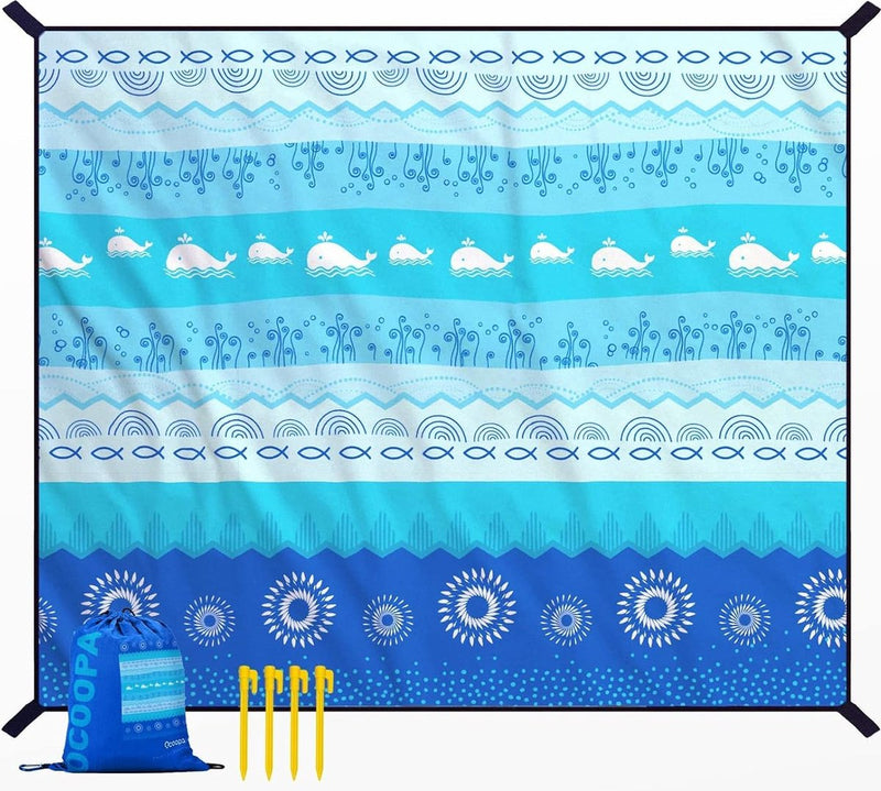 Stranddeken Zandvrij Extra groot Picknickdeken Waterdicht Zacht en duurzaam Materiaal Lichtgewicht en draagbaar Perfect voor reizen, kamperen, strandvakantie