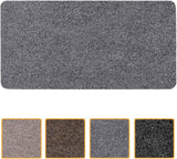 Deurmat, vuilvangmat, wasbaar, waterdicht, robuust, vuilvanger voor ingang, huisdeur, hal, keuken, slaapkamer, poet, afmeting 40 x 80 cm, tapijt, grijs