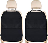 2 stuks autostoel-rugleuningbeschermers, waterdichte achterbankbeschermers voor kinderen, autostoelorganizer voor het bewaren van kinderspullen, kick-matbescherming