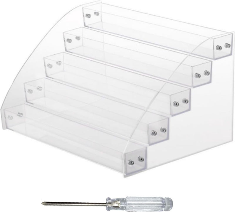 5 lagen acryl nagellak organisator houder, transparante nagellak opslag, nagellak plank voor badkamer, cosmetische opslag
