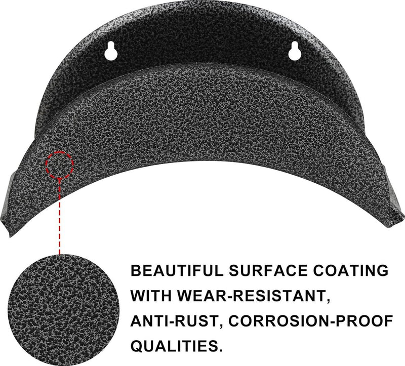 Slanghanger van hardstaal, 2 stuks wandhouder (tuinslanghouder, autoslang en koordhanger, versteviging, tuinslangrek met schroeven en expansiebouten