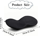 Wigkussen voor de auto, autostoelkussen, traagschuim, orthopedisch zitkussen, autostoel voor auto's, voertuigen en bureaustoel