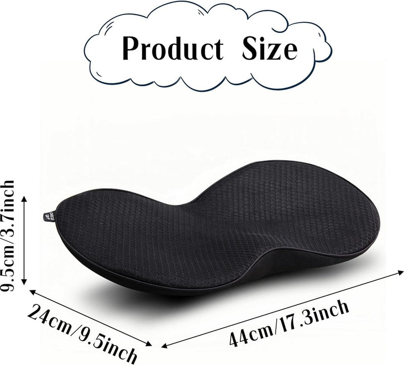 Wigkussen voor de auto, autostoelkussen, traagschuim, orthopedisch zitkussen, autostoel voor auto's, voertuigen en bureaustoel