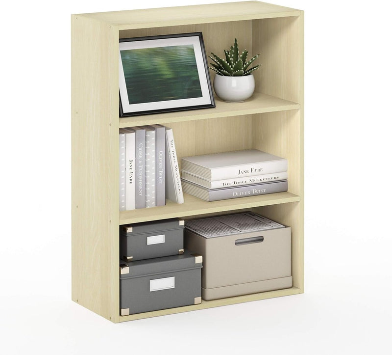 Pasir 3-laags open plank, boekenkasten, stoombeuken, 57,7 (breedte) x 80 (hoogte) x 24,1 (diepte) cm