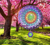 3D Mandala Windgong 30cm Roestvrij Staal Hangende Windspinner Metalen Kunst Kinetische Decor Tuin Buitendecoraties