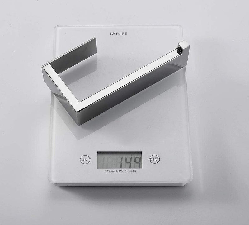 Toiletrolhouder zonder deksel SUS 304 roestvrij staal Stijlvolle badkamer toiletrolhouder Wandmontage Zelfklevend Geen boren nodig Spiegel gepolijst