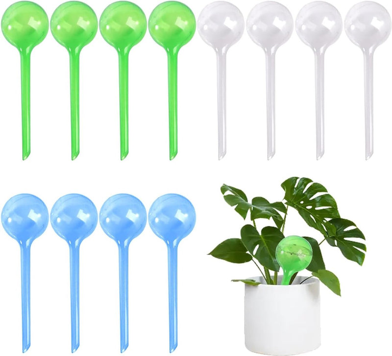 12 stuks bewateringsballen, automatisch bewateringsapparaat, automatisch bewateringssysteem voor planten, hulpmiddel bij het bewateren van bloempotten, voor groenten, potplanten, bloemen (13 x 5 cm)