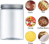 Voedselcontainers, vershoudpotten voor levensmiddelen, 8-delige set, met luchtdichte deksel, van kunststof, BPA-vrij