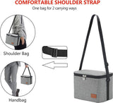 Kleine koeler/isolatie-tas, lichte lunch-tas voor het werk, school, opvouwbaar, met waterdichte ritssluiting, m