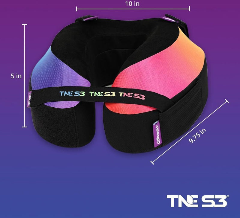 reiskussen, nekkussen voor onderweg, traagschuim-vliegtuigkussen, nekkussen met bevestigingsriemen, ondersteuning voor reizen, thuis, kantoor en gaming,