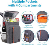 Koelrugzak, thermische rugzak, 23 liter, picknickrugzak, koeltas, groot, geïsoleerd, perfect voor picknicks, stranduitstapjes, wandelen, werk en familie-uitstapjes