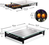 Koffiecapsulehouder voor het opbergen van 60 tot 72 koffiecapsules, opbergdoos voor koffiecapsules van met anti-slip oppervlak