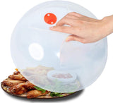 Magnetrondeksel met Valvula - magnetrondeksel - BPA-vrij - transparant - rood - Ø 26 cm